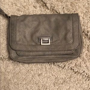 Gap Snakeskin Clutch - Gray
